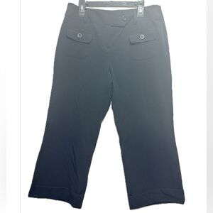 No Boundaries Black Wide Leg Capris Teal Stretch Top NWOT - junior size‎ 9